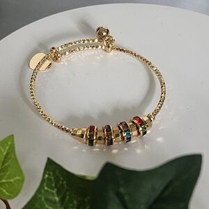 Little Child Girl's Gold Filled Bracelet with Crystal Stones New